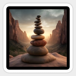 STONE ROCK BALANCING Sticker